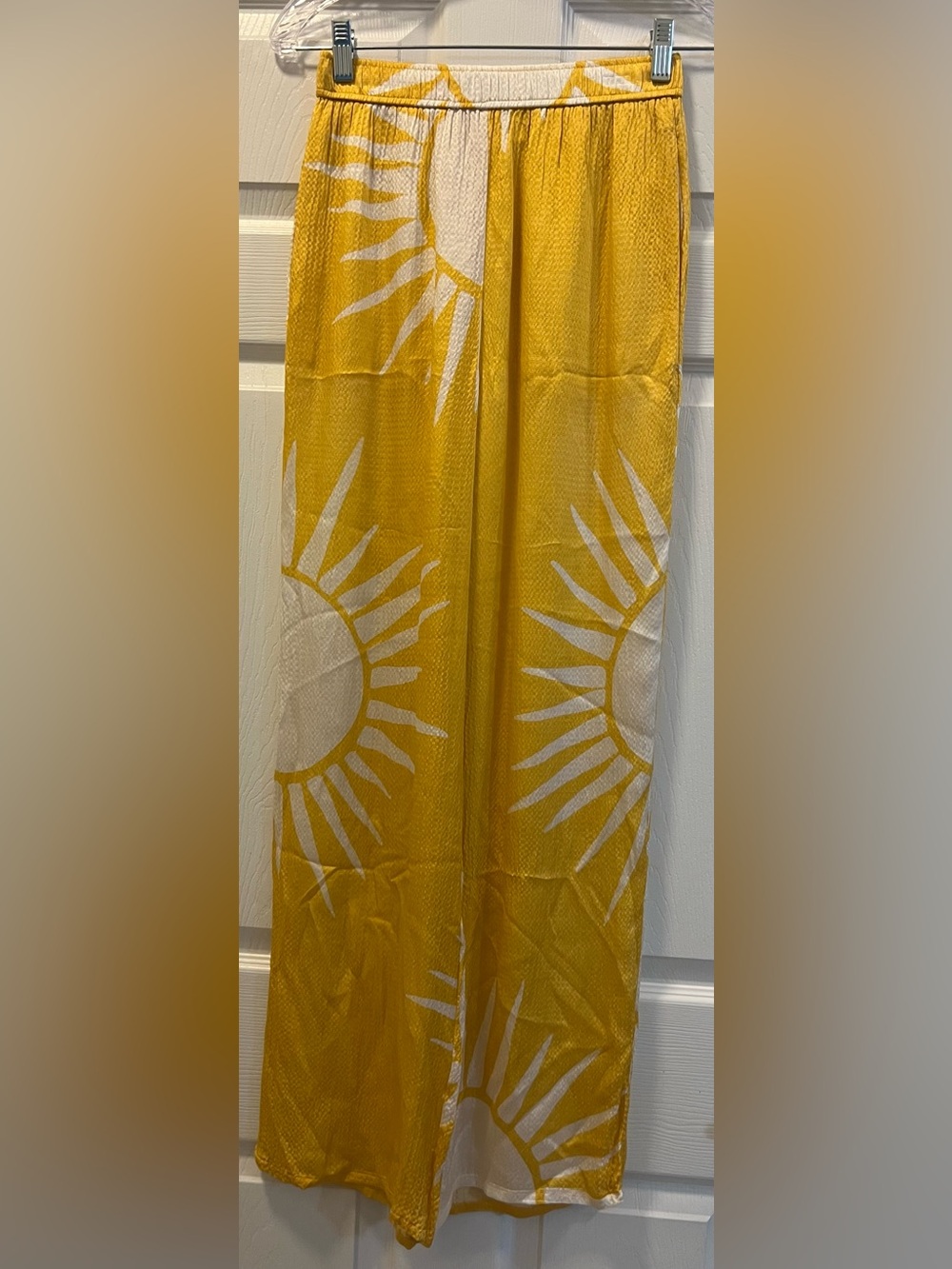 ROAME Sol Sun Print Wide Leg Pants, Size 1 = US 4